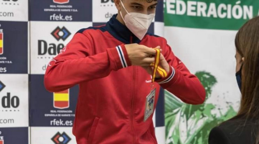 Rubén Molina, plata en el Campeonato de España de Kárate